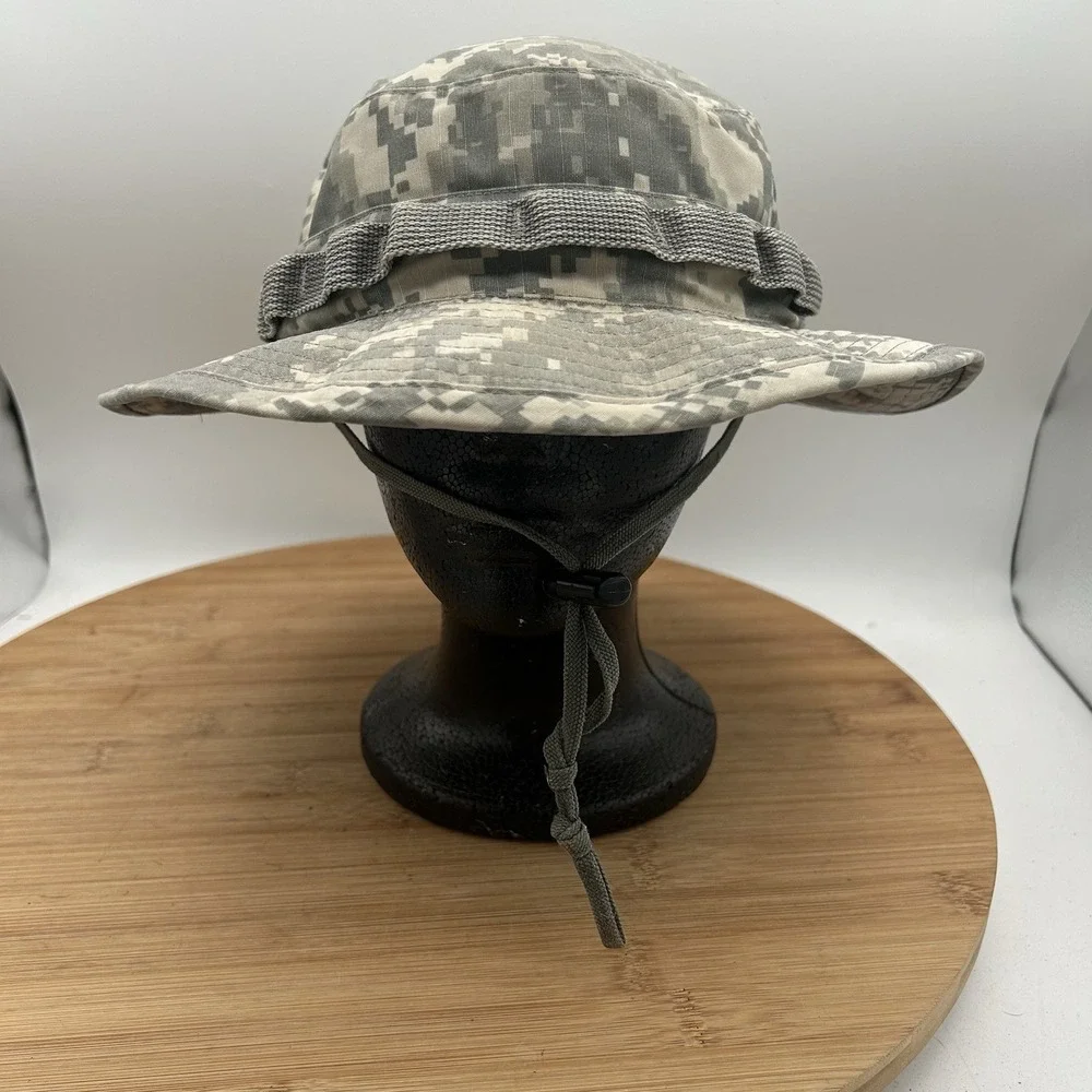 US Military Issue Multicam Hot Weather Boonie Sun Hat Size 7-3/4 Digital‎ Camo